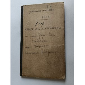 ID BOOKLET KRAKÓW JAGIELLONIAN UNIVERSITY, 1923, STUDENT DEPARTMENT OF PHILOSOPHY