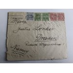 ENVELOPE STAMP STAMP LVIV DRESDEN DR ZYGMUNT ALLES