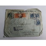 ENVELOPE STAMP UNIVERSAL STAMP LVIV UNION BANK