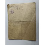 VÝPIS ZO STÁLEHO REGISTRA OBYVATEĽOV OBCE BRZEZIA SŁUBICE GOSTYNIN 1923 R PEČIATKA