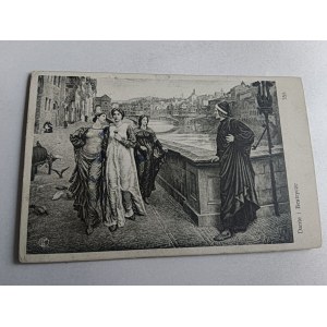 POLNISCHES GEMÄLDE DANTE UND KLOPFER 1912, BRIEFMARKE
