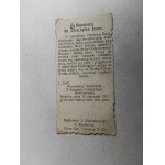 PICTURE OF ST. FAMILY KRAKOW 1911