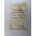 OBRAZEK BRZESKO MATKA BOSKA Z DZIECIĄTKIEM 1954 R, KS KOSTRZEWA