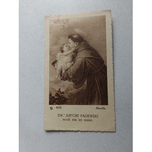 PICTURE OF SAINT ANTONI PADEWSKI MURILLO, FR TRUSZKOWSKI KRAKOW 1949