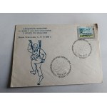 ENVELOPE KRAKOWSKIE BŁONIA "I INTERNATIONAL PARACHUTE COMPETITION ON THE OCCASION OF KRAKOW DAYS" YEAR 1986, STAMP, STAMP