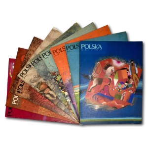POLSKA Monthly, 1965–1974 [covers designed by Antoni Boratyński]