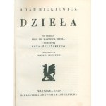 Adam Mickiewicz—Works, vols. I–XII, XVII–XX, [Warsaw, 1929]