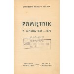 Stanisław Półkozic-Plichta—*Memoirs from the Years 1863–1872*. A Short Story [Warsaw, 1911]