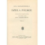 Jan Kochanowski—Polish Works [Vol. I–III], Translations of the Latin Works of Jan Kochanowski of Czarnolas