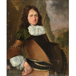 Malarz nieokreślony, holenderski, XVII w., Portret młodego mężczyzny, 1673?