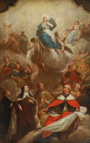 Jan Piotr MOLITOR (1702-1756), Wniebowzięcie Matki Bożej w asyście świętych, 1742