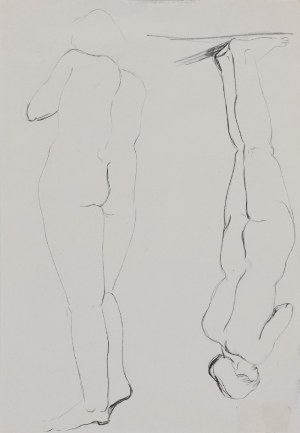 Henryk BERLEWI (1894-1967), Szkice postaci - rysunek dwustronny, 1938