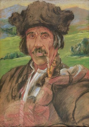 Stanisław GÓRSKI (1887-1955), Góral z fajką