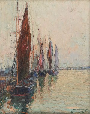 Mieczysław de RAKOWSKI (1882-1947), Port w Ostendzie, 1925