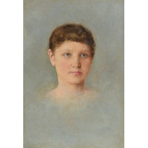 Aleksander AUGUSTYNOWICZ (1865-1944), Głowa młodej kobiety, 1891
