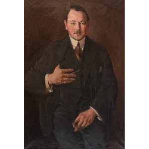 Ove LARSEN (1889-1945), Portret mężczyzny z cygarem