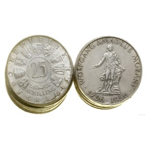 Austria, set of 20 x 25 shillings, 1956, Vienna