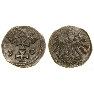 Polonia, denario, 1550, Danzica