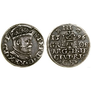 Poland, trojak, 1586, Riga