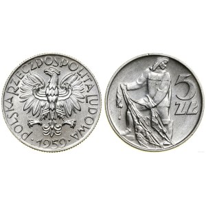 Poland, 5 zloty, 1959, Warsaw