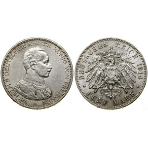 Germany, 5 marks, 1914 A, Berlin