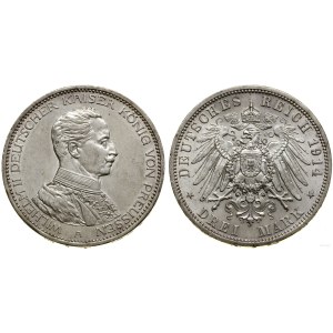 Germany, 3 marks, 1914 A, Berlin
