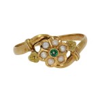 Ring with floral motif, France, early 20th century