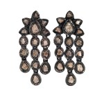 Garland earrings, contemporary