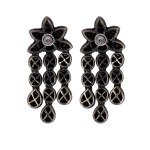 Garland earrings, contemporary