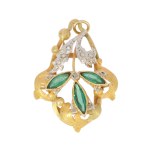 Pendant-cap belle époque, France, late 19th century