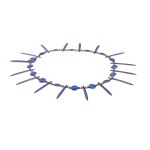 Necklace so-called fringe necklaces, Norway, mid-20th century, David-Andersen