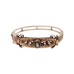 Bracelet with diamond rosettes, late 19th century