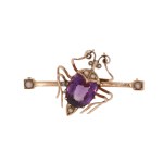 Brooch with beetle motif, early 20th century