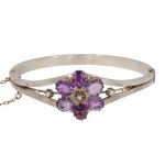 Bracelet with floral motif, 20th century