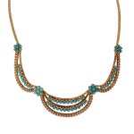 Turquoise necklace, 1950s