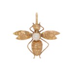 Fly pendant, early 20th century