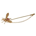 A pin in the form of a fly, Italy, mid-20th century