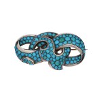 Turquoise brooch, 2nd half of the 19th century