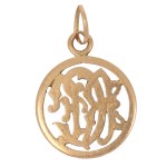 Pendant with monogram "RCF", early 20th century