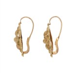 Gold earrings, France, 1st half of the 20th century