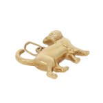 Pendant in the form of a cat, France, 20th century