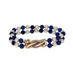Bracelet with pearls and lapis lazuli, early 20th century