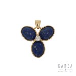 Pendant in the form of a three-leaf clover, 20th century