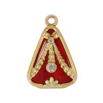 Opening medallion with enamel, late 19th century