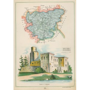 Gubernia Kaliska Powiat Turecki Józef Michał Bazewicz [mapa Królestwo Polskie 1907]