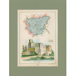 Gubernia Kaliska Powiat Turecki Józef Michał Bazewicz [mapa Królestwo Polskie 1907]