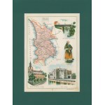 Gubernia Kaliska Powiat Kaliski Józef Michał Bazewicz [mapa Królestwo Polskie 1907]