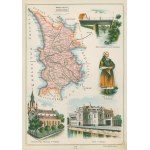 Gubernia Kaliska Powiat Kaliski Józef Michał Bazewicz [mapa Królestwo Polskie 1907]