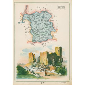 Gubernia Kaliska Powiat Kolski Józef Michał Bazewicz [map Kingdom of Poland 1907].