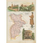 Gubernia Lubelska Powiat Nowo-Aleksandryjski Józef Michał Bazewicz [mapa Królestwo Polskie 1907]